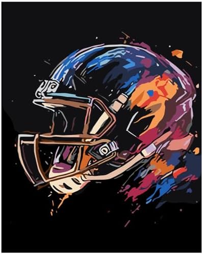Paint by Numbers Kit for Adults Football Paint by Number for Adult Beginner