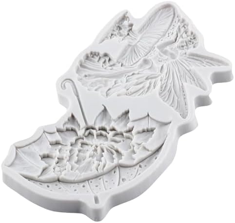 Flower Fairy Polymer Clay Molds Mushroom Elf Umbrella Silicone Mold
