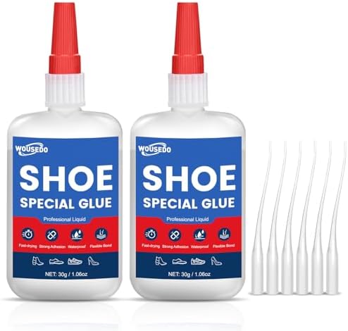 Shoe Glue 60g, Flexible & Waterproof Adhesive for Sole Repair & Restoration