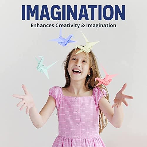 Origami Paper - 100 Origami Paper Kit - Set Includes, 100 Sheets 20 Colors 6x6, Origami Book 25 Easy Colored Projects, Kids Crafts, Christmas Gifts for boys 8-12