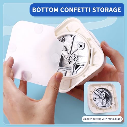 4 in 1 Tag Punch for Paper Crafts, Kaluofan 2024 New Gift Tag Marker Punch, Paper Punches for Crafting, 4 Shapes Card Making Scrapbooking Arts Corner Cutter DIY Projects