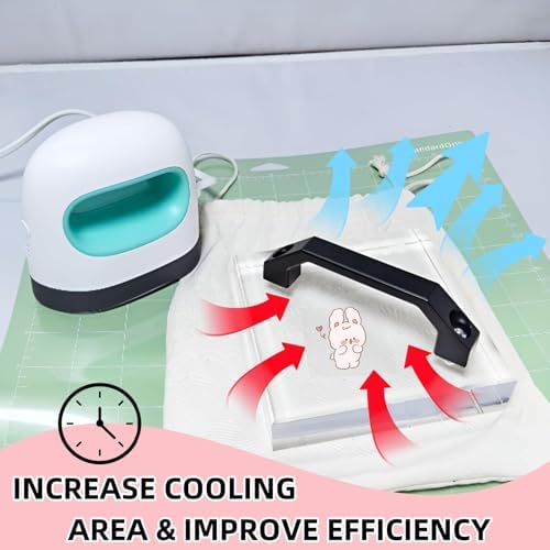 HTV Cooling Block-with Handle for Heat Press, Craft Tool Cooler Heat Transfer Projects Cooing Tool, Accessories for Cricut Sublimation Paper, DTF Transfer Film, Iron on Vinyl, Heat Transfer Paper