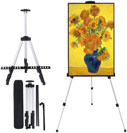 MXG Aluminum Art Easel,Professional Display Easel for Painting & Sign