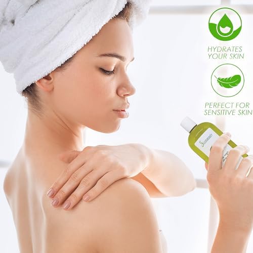 Soapeauty Extra Virgin Olive Oil, 100% Pure Cold Pressed Unrefined Carrier Oil for Skin, Hair, Massage & DIY Soap Making, 8 fl oz
