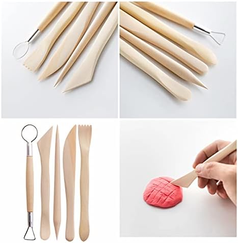 Clay Tools 46PCS Pottery Tools Clay Sculpting Tools Polymer Clay Tools Kit Ceramic Tools for DIY Handcraft Modeling Clay Carving Tools Set