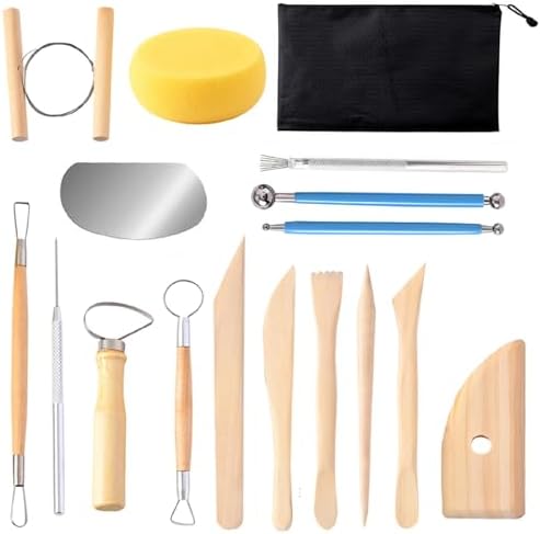 S & E TEACHER'S EDITION 17 Pcs Pottery & Clay Sculpting Tools