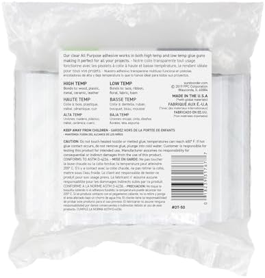 Surebonder Full Size Hot Glue Sticks 50-Pack, Clear, Non-Toxic, Multi-Temp, 4-Inch x 0.43-Inch for Full Size Glue Guns, DIY, Arts, Crafts & Home Repairs