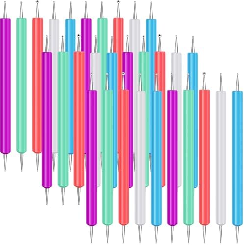 Ashmacdo 20 Pcs Dotting Tools for Painting,Ball Embossing Tool Tracing Stylus for Transfer Paper Drawing Nail Art
