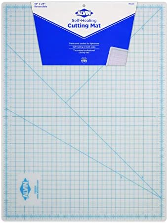 ALVIN TM Translucent Cutting Mat 18 x 24 inch | 3mm Layer with Grid on 1 Side | Light Box Compatible - Model TM2224
