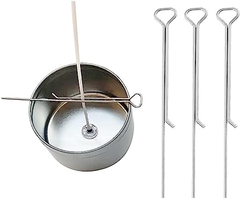 Candel Wick Holder ZZLZX 20PCS 4.3 Inch Wick Holders for Candle Making, Metal Wick Centering Tool, Candle Wick Clip