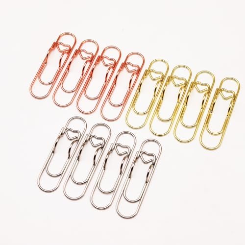 12 Pcs Cute Pen Holder Clips for Notebook, Paperclip Pen Holder