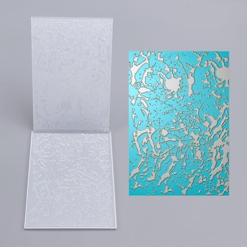 BAOFALI 3D Embossing Folder for Card Making, A Texture in Nature Plastic Texture Fades Embossing Folder Template for Scrapbooking Cardstock Album DIY Decoration Paper Crafting 6.3x4.5inch