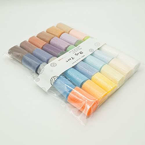 EUBUY 30 Colors Latch Hook Yarn, Precut Assorted Colorful Yarn Bundles