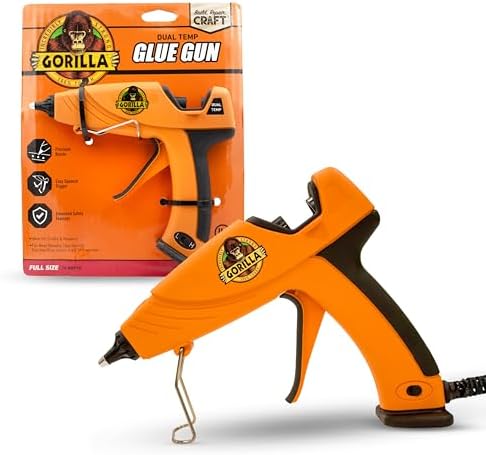 Gorilla Dual Temp Full Size Hot Glue Gun, Precision Nozzle