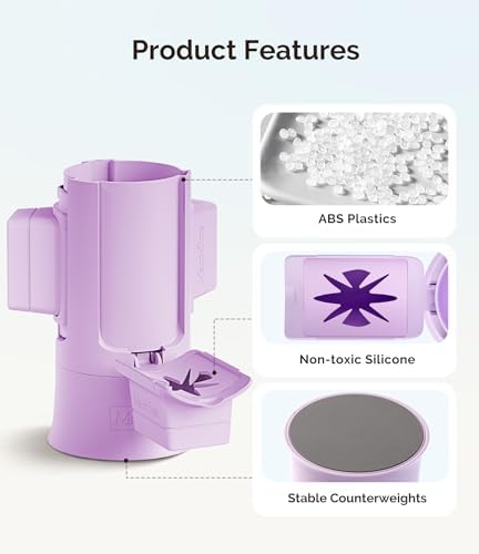MelodySusie Nail Polish Bottle Holder and Nail Art Tools Organizer Purple