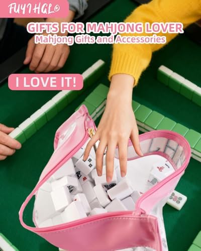 Empty American Mahjong Tiles Bag with Zipper - Up to 166 Tiles