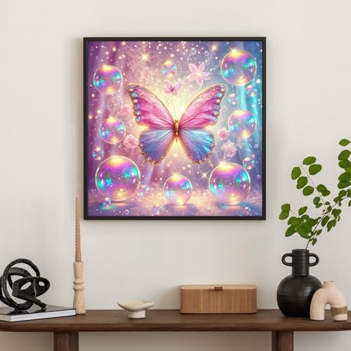 Diamond Art Kits for Adults & Beginners, Butterfly Diamond Painting Kit