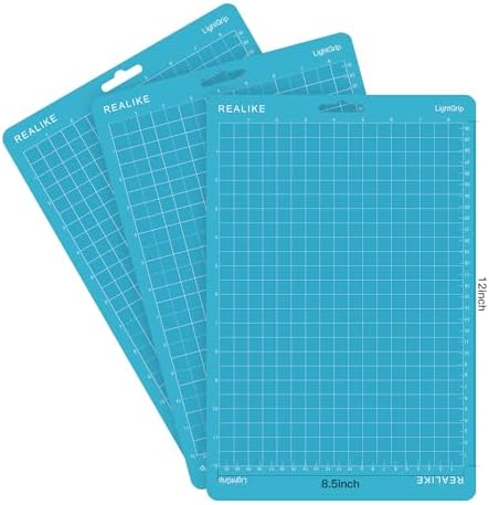 REALIKE 8.5”x12” Cutting Mat Compatible with Cricut Joy Xtra, Blue Light Grip Cutting mats for Joy Xtra Accessories