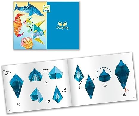 DJECO Origami Paper Craft Kit - Sea Creatures (Level 3)