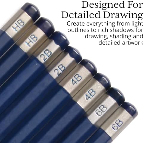 ARTISTIK Coloring Pencils Wrap Set with Vivid Colors – 47-Piece Artist Grade Drawing & Sketching Colored Pencil Set – 3.5mm Colored Pencils for Adults Coloring Books