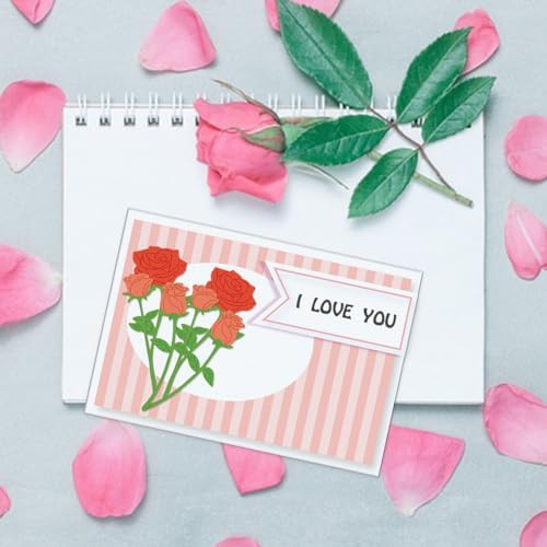 GLOBLELAND Flowers Cutting Dies for Card Making Rose Tulip Carnation Cut Die for DIY Scrapbooking Journal Embossing Paper Craft Decor