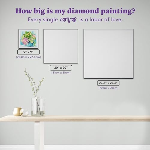 DIAMOND ART CLUB Potted Succulents Diamond Art Kits for Adults