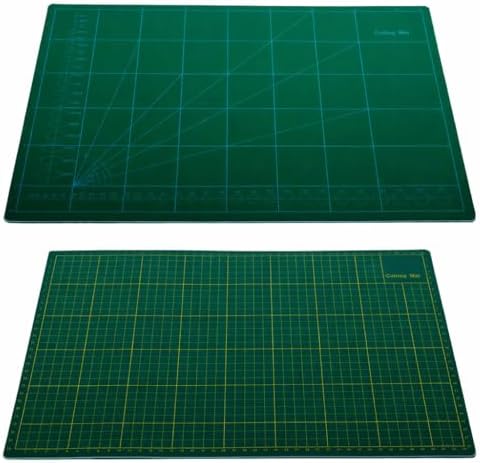 USCutter Greenie Self Healing Cutting Mat – Double-Sided Protective Cutting Surface with Printed Grid Lines (A3-11 3/4" x 17 5/8" (30cm x 45cm))