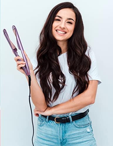 ANGENIL Pro Twist Flat Iron Curling Iron in One, Dual Voltage