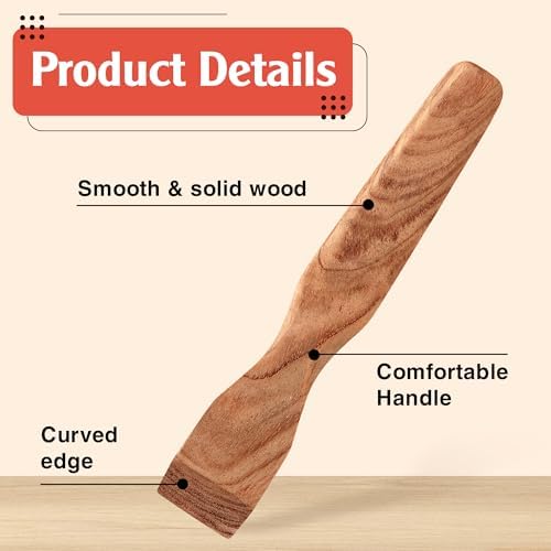 Savina Wood Pressing Stick, Finger Iron, Seam Presser – A Handcrafted Sewing Tool for Quilters & Sewist.