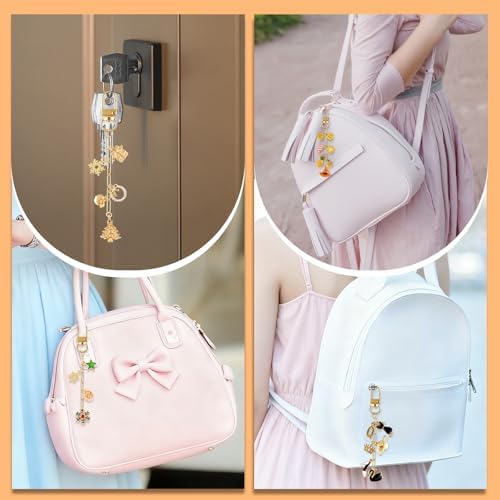 Wurosi 50Set Paperclip Keychain Making Kit with Gift Bags & Thank You Cards