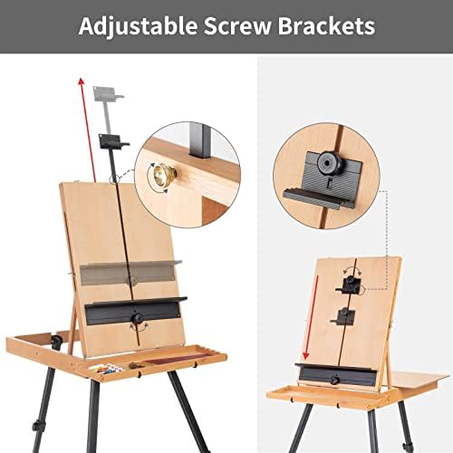 Falling in Art Large French Style Easel, Portable Field & Studio Sketchbox