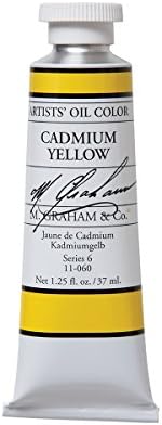 M. Graham Artist Oil Paint Cadmium Yellow 1.25oz/37ml Tube