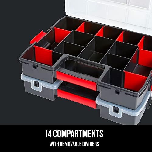 CRAFTSMAN Tool Organizer, 2-Packs with 14-Compartments, Lid Includes Secure Latch (CMST60944M)