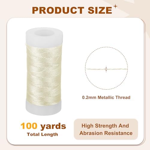 PATIKIL Metallic Thread 100yds Embroidery Thread for Sewing Machine
