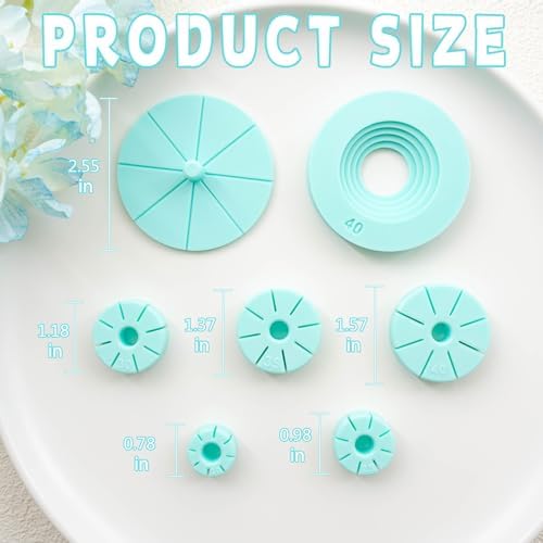 Tainsky Hoop Earring Guide Polymer Clay Cutter, 5 Sizes Round Hoop Earring Guide for Polymer Clay Earrings