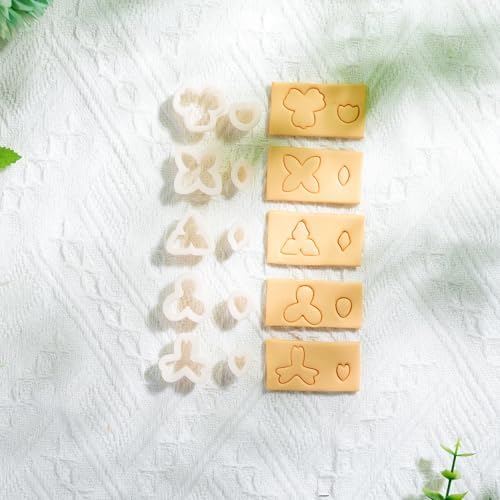 Flower Polymer Clay Cutters, Clay Earring Cutters Mini Floral Clay Cutters