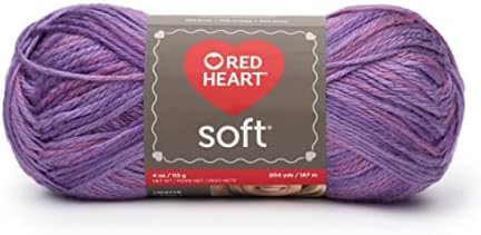 Red Heart Soft Yarn for Crocheting and Knitting, Plumy, 3-Pack