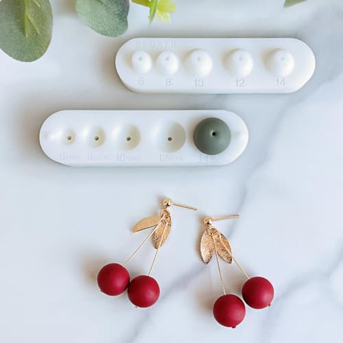 KEOKER Polymer Clay Bead Hole Maker - Piercing Tool for Drilling Holes in Clay Beads (5 Sizes)