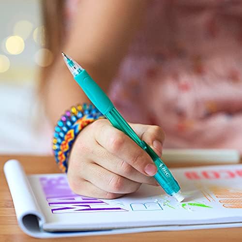 BIC Velocity Mechanical Pencils with Colored Leads, Medium Point (0.7 mm), Perfect for Drawing and Journaling (MV7CP61-AST), 6 Count (Pack of 2)