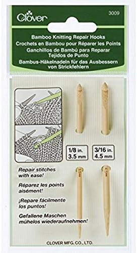 Clover 3009 Needlecraft Bamboo Knitting Repair Hooks
