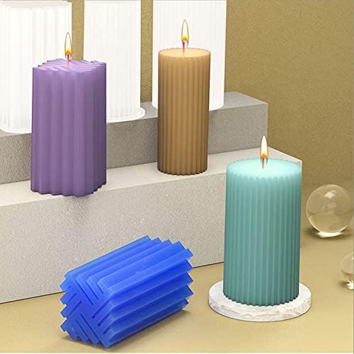 6Pcs Silicone Candle Molds Set for Candle Making