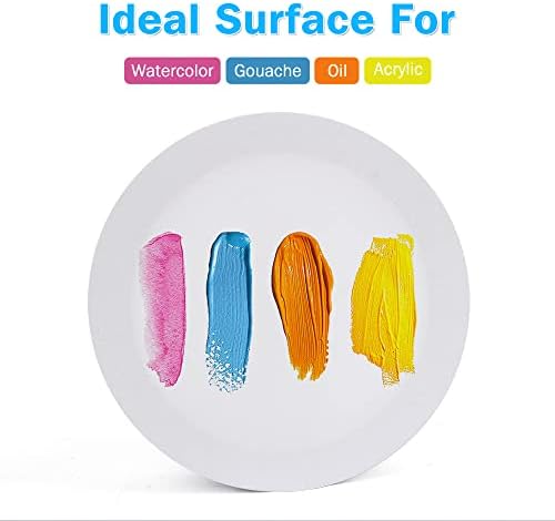 8 Pack Round 8 Inch Painting Canvas Panels