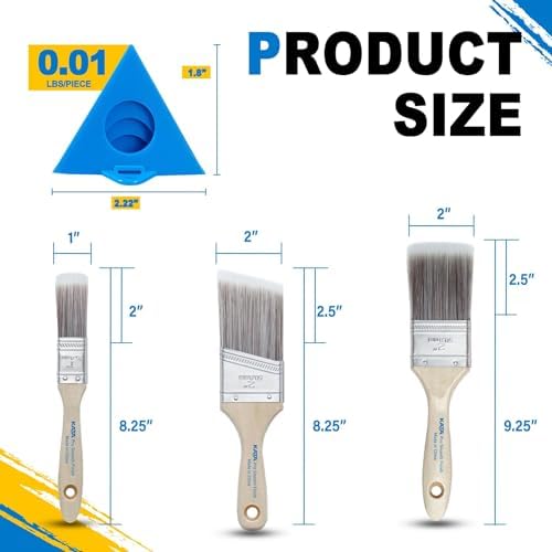KATA 36PC Painters Pyramid Stands with 3 Paint Brushes for Cabinet Doors