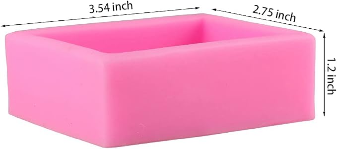 Cestony Sun Flower Shape Silicone Soap Mold, Rectangle Homemade Soap Making Mold Supplies for DIY Soap Making Crafting ProjectsSupplies