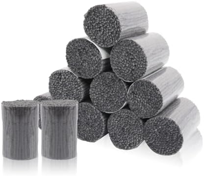 AKZYTUE 12 Rolls Latch Hook Yarn, Precut Rug Yarn for Latch Hook Kits, Crochet Yarn Bundles for Latch Hook Rug Making, DIY Tapestry Crafts for Adults & Beginners,Medium Gray