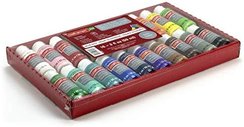 Multi-Surface Satin Acrylic Paint Value Pack, 16 Paints by Craft Smart (2 oz)