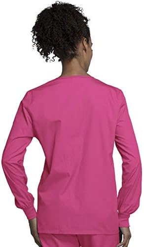 Cherokee WW Originals Scrubs Jacket for Women Snap Front 3 Pockets