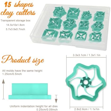 ORIGACH Pinwheel Polymer Clay Cutters Set