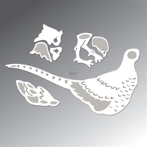 Patchwork Animal Ring Necked Pheasant Metal Cutting Dies for Card Making
