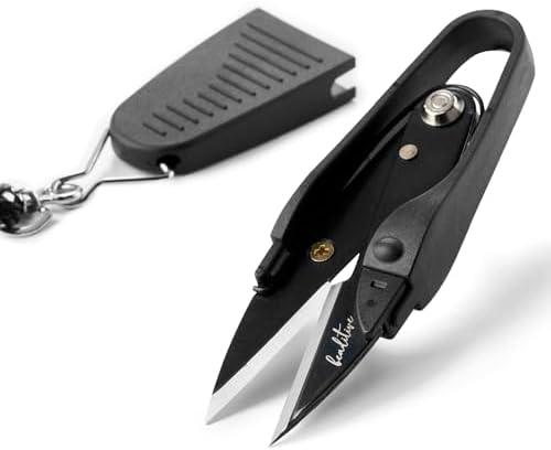 Beaditive Premium Thread Snips - Thread, Yarn, Embroidery Snipper for Sewing, Quilting, Knitting, Jewelry Making - High-Carbon Steel Blades with Protective Cap and Lanyard